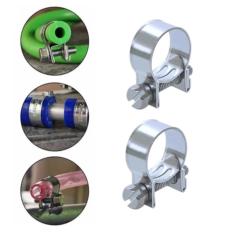 Kép 6: 10pcs/set Mali Kerti tömlő klipek Anyacsavar & Bereteszel fuel-line Ácskapocs Alkalmazkodó m Cső Fűtőanyag 6-8mm 7-9mm 8-10mm 13-15mm benzin Cső Fixálás csöves Ácskapocs