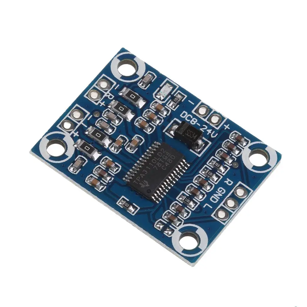 Audio Amplifier Board Class D 12V Compact Power Module Enhanced Bass Output for Home and Car Speaker System