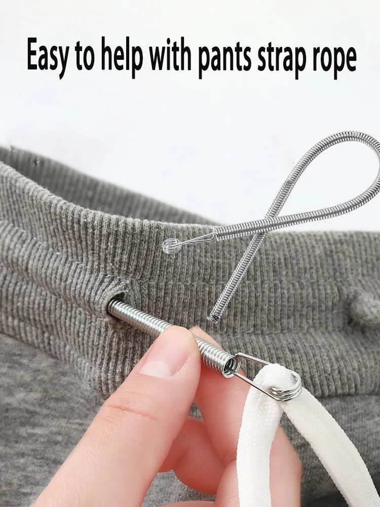 Flexible rope threading tool, multifunctional spring eye piercer, clothing elastic band threading, lace threading, ribbon access