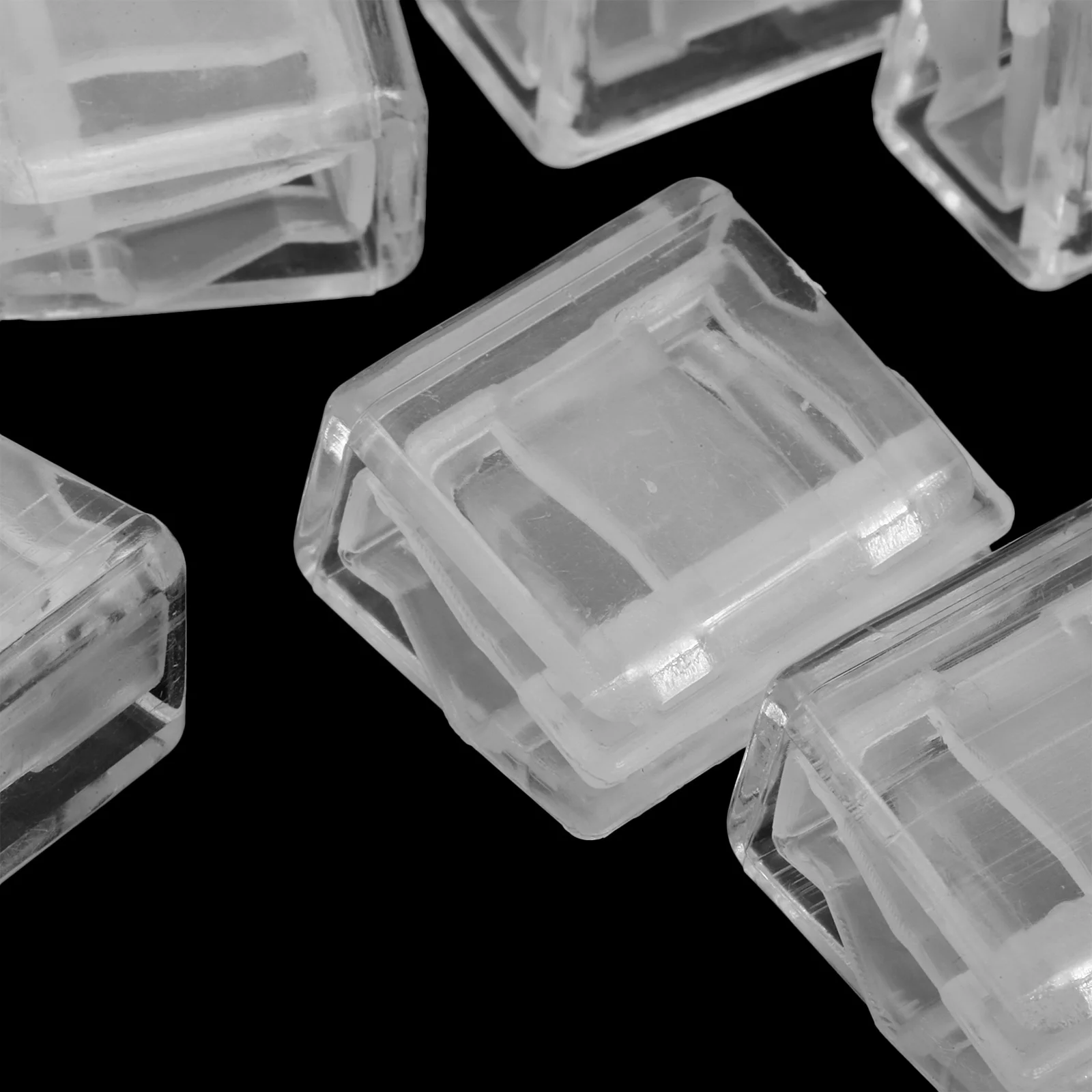 20 قطعة من مشابك الدفع الشفافة للمستندات، مجلد ملفات، مشبك زاوية، مشابك ورق صغيرة، منظمة منزلية للمكتب والمدرسة