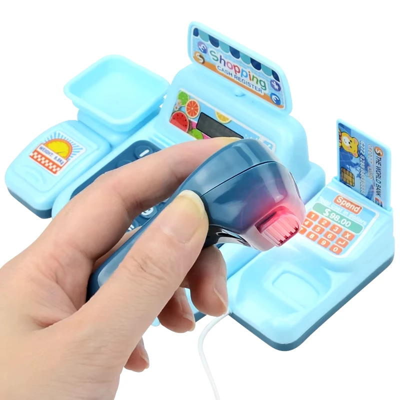 KBDFA Simulation Shopping Cash House Toys Electronic Game Lighting And Sound Effects Supermarket Cashier Toys image 5