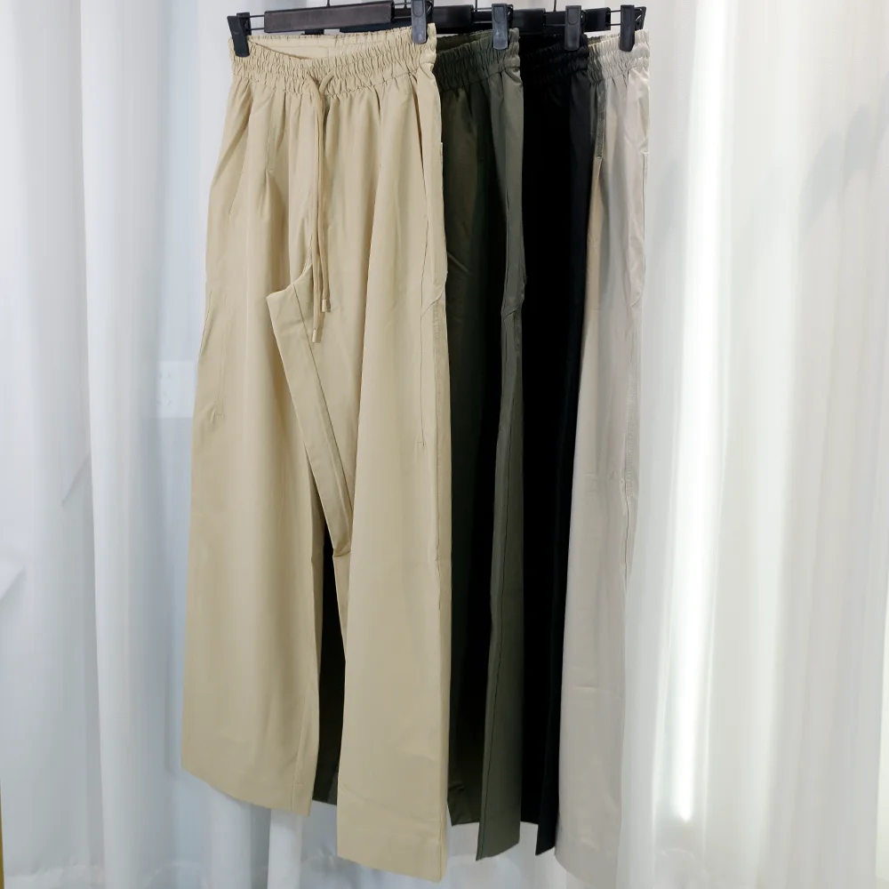 Yoga Casual Wide-Leg Pants, Smooth, Quick-Dry, Breathable, Slimming, Leg-Lengthening, Lightweight, Bare-Feel, Mid-Waist, Spring/