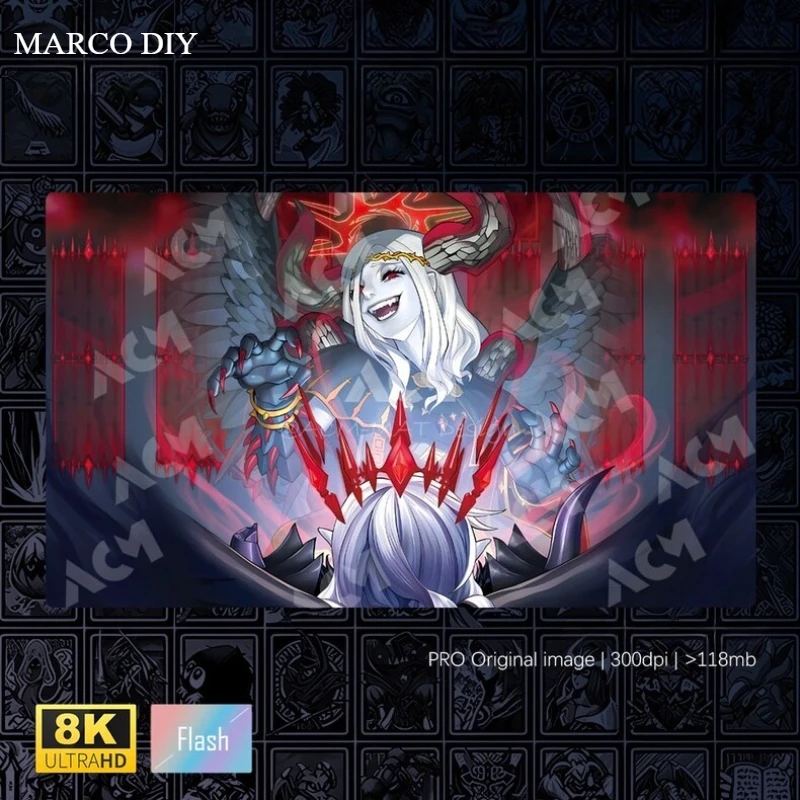 Yugioh Forbidden Crown Play Mat Yu-Gi-Oh! Trading Card Games Mat Competition Duel Plate Shine Rubber  Card Mat 1.5M