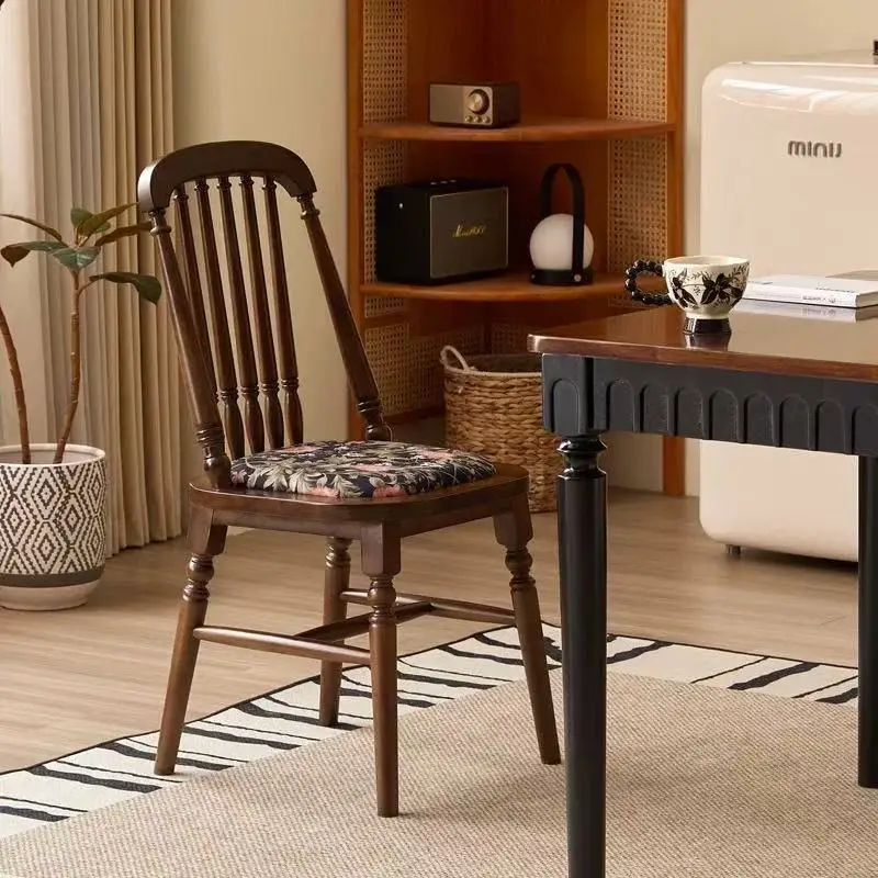 

Деревянные стулья для кафе в средневековом стиле, туалетный столик для гостиной, современные роскошные стулья для кафе, удобная эргономичная мебель Cadeira Ls40kfy