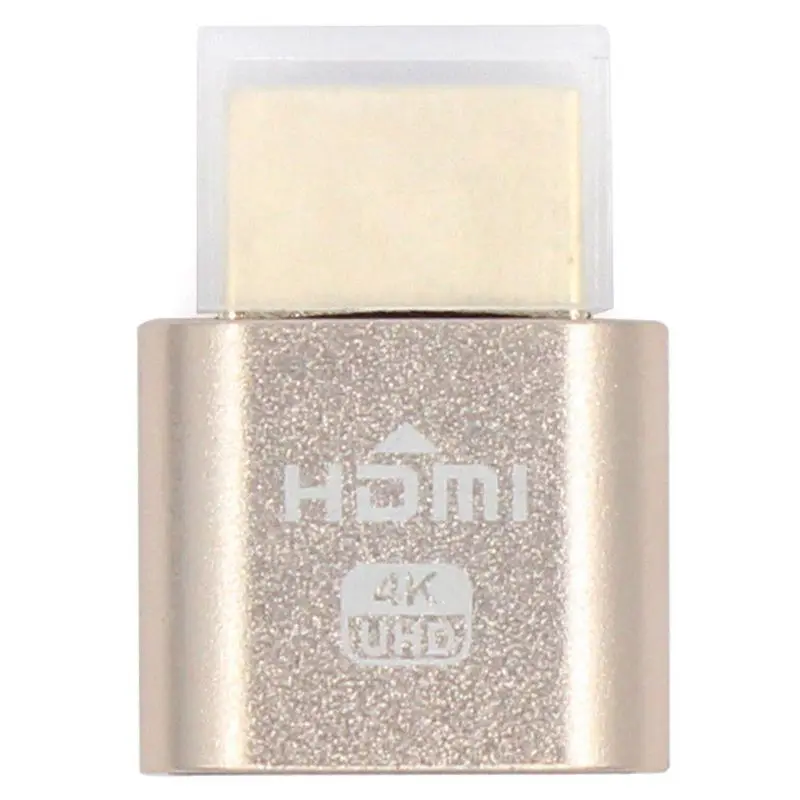 VGA Ảo Màn Hình Adapter HDMI DDC EDID Giả Cắm Không Đầu Ma Màn Hình Thiết Bị Giả Lập Khóa Đĩa 1920X1080 Thế Hệ Mới @ 60hz