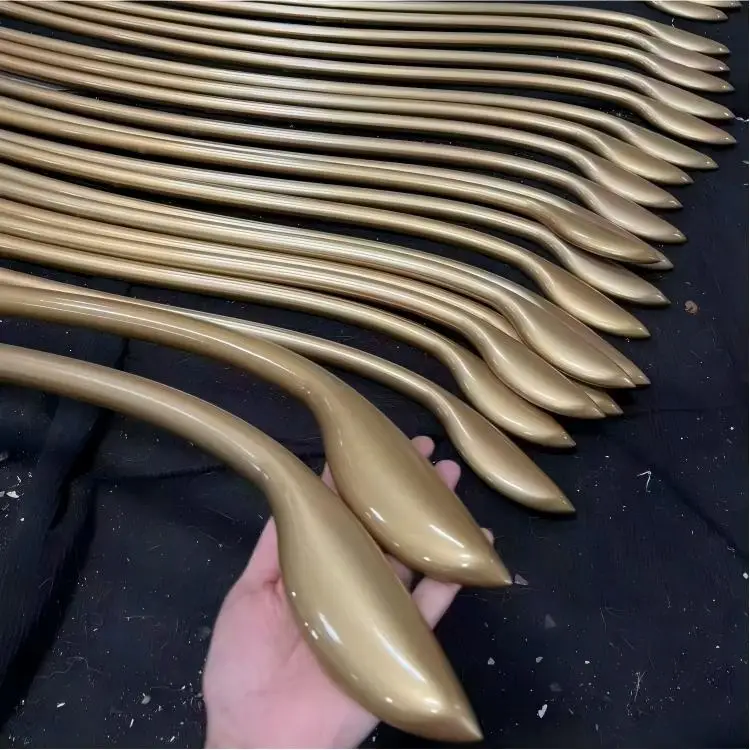 Household wooden door new long main glass door handle luxury modern haute couture luxury retro door handle