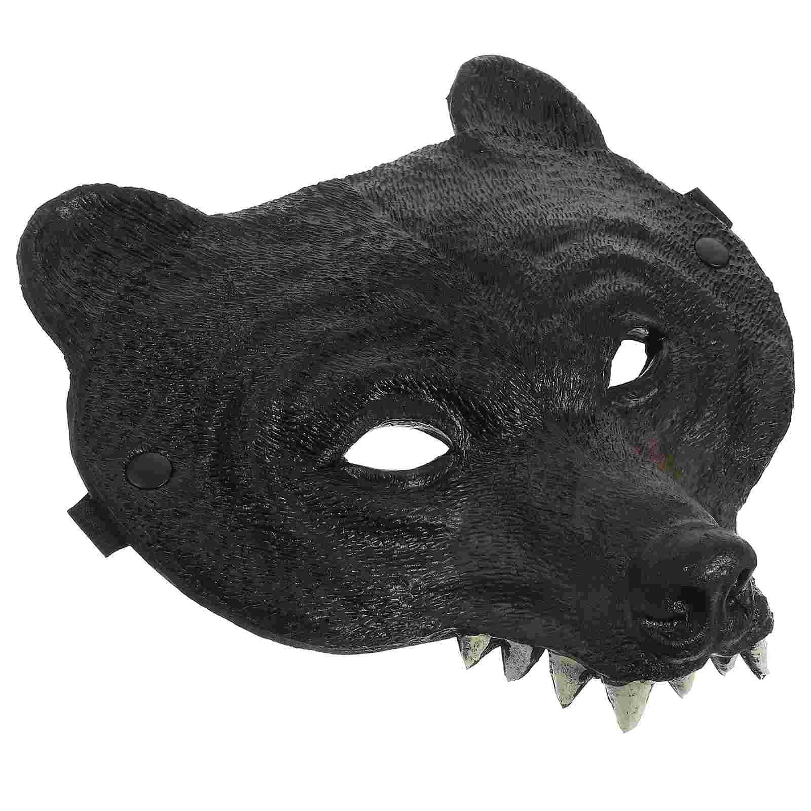 

Halloween Carnival Black Bear Mask Masquerade Decorations Clothing Furry Mens Masks Bunny