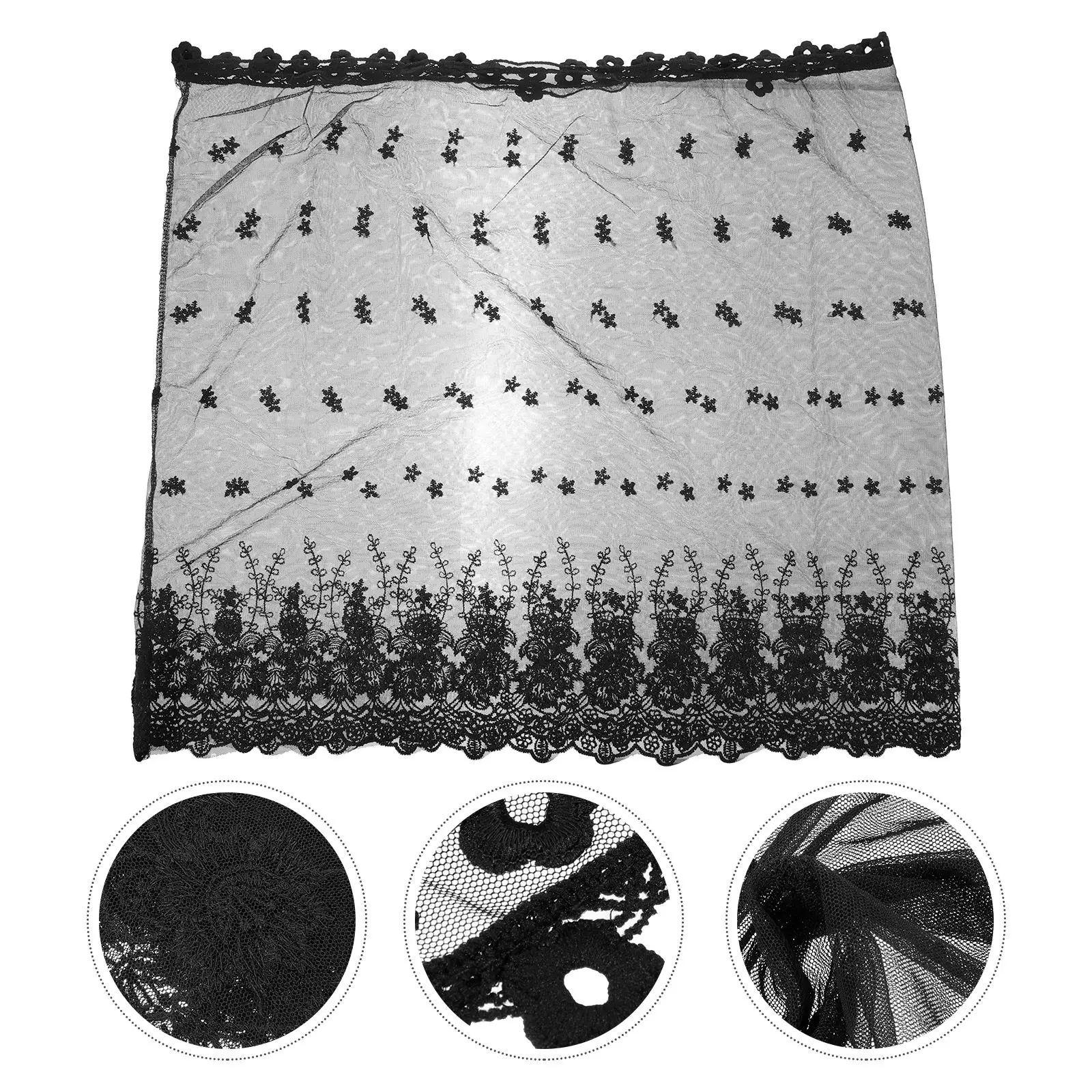 

Элегантная ретро-фата из кружева длиной до талии, легкая и удобная, для невесты, на девичник, для церкви, для фотосессий