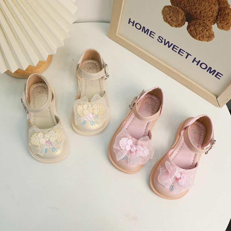 

Детская летняя Розовая обувь на плоской подошве для девочек бежевого цвета модная новая детская мягкая обувь для студентов
