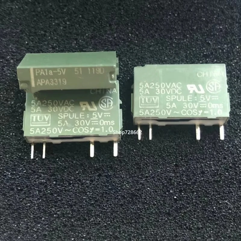 

relay PA1A-5V PA1A-12V PA1A-24V APA3319 APA3311 APA3312 4PIN 5A250VAC
