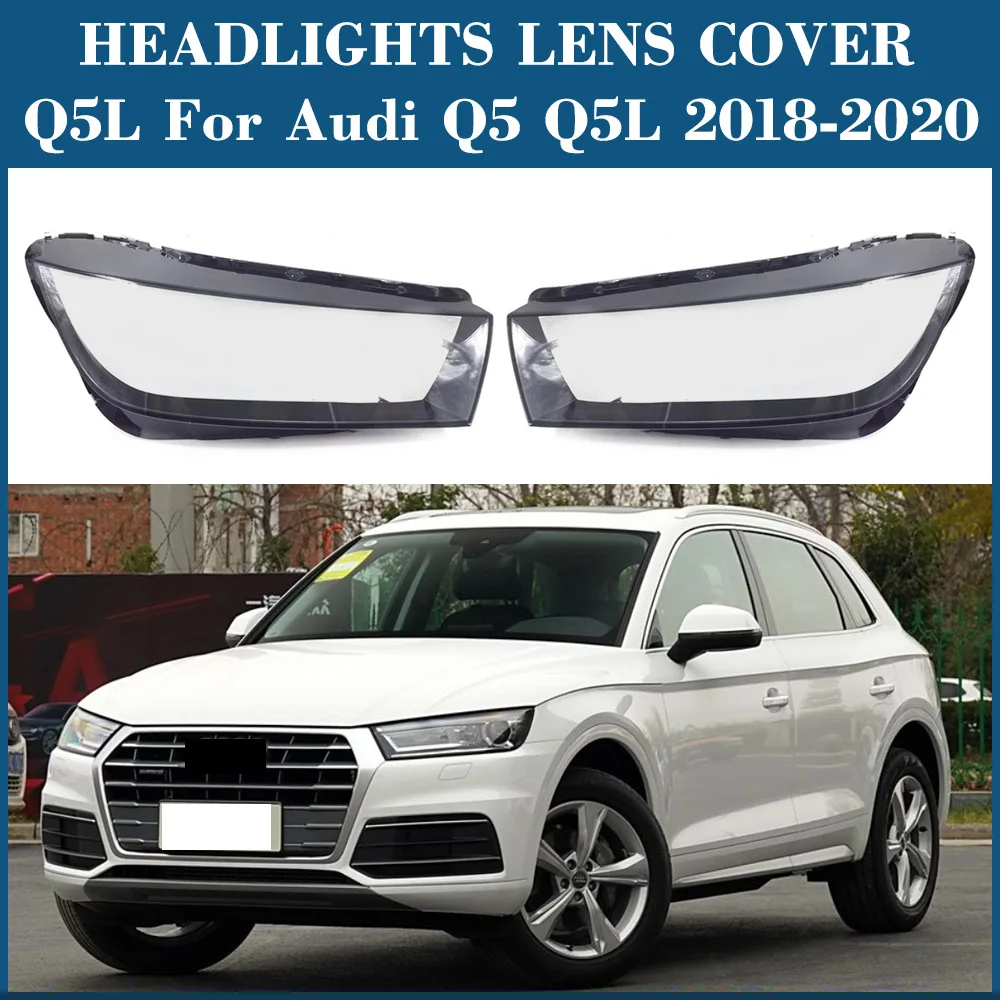 

Headlight Shade Cover Car Accessories Transparent Lampshade Case Headlamp Shell Lens Plexiglass For Audi Q5L 2018 2019 2020