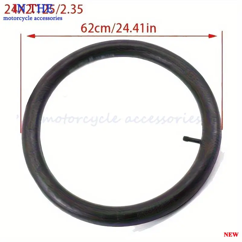 Butyl rubber inner tube 24x1.75/1.95 24x1 3/8 24x2.125/2.35 inner tube straight mouth for bicycle/mountain bike/electric bike
