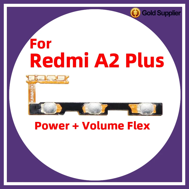 

For Xiaomi Redmi A2 plus A2+ Power ON OFF Volume Camera Key Button Switch Flex Cable Replacement