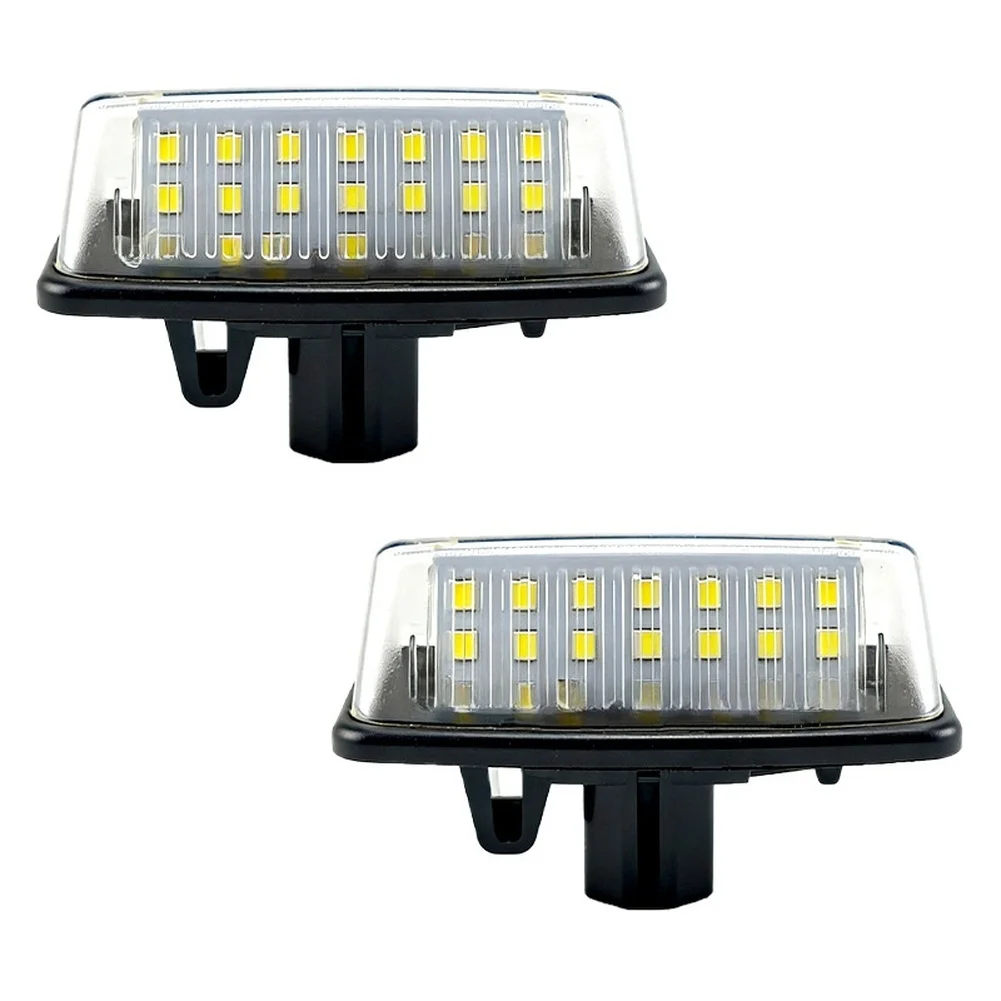 Direct Replacement LED License Plate Light Xenon White Brightness for 1997-2010 Vehicles Fits OEM Part Number 8127112503