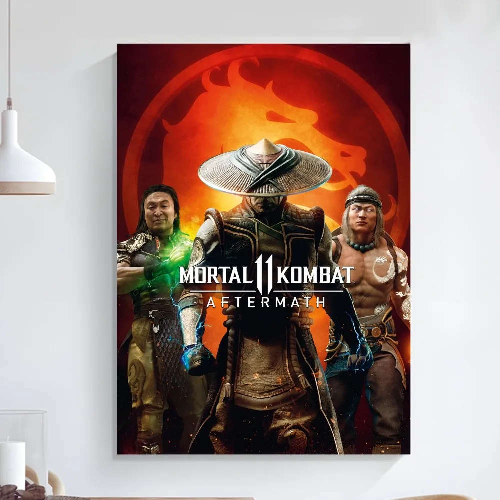 Game Mortal Kombat Poster Art Self-adhesive Art Small Poster HD Quality Poster Wall Art Painting Study Wall Decoration