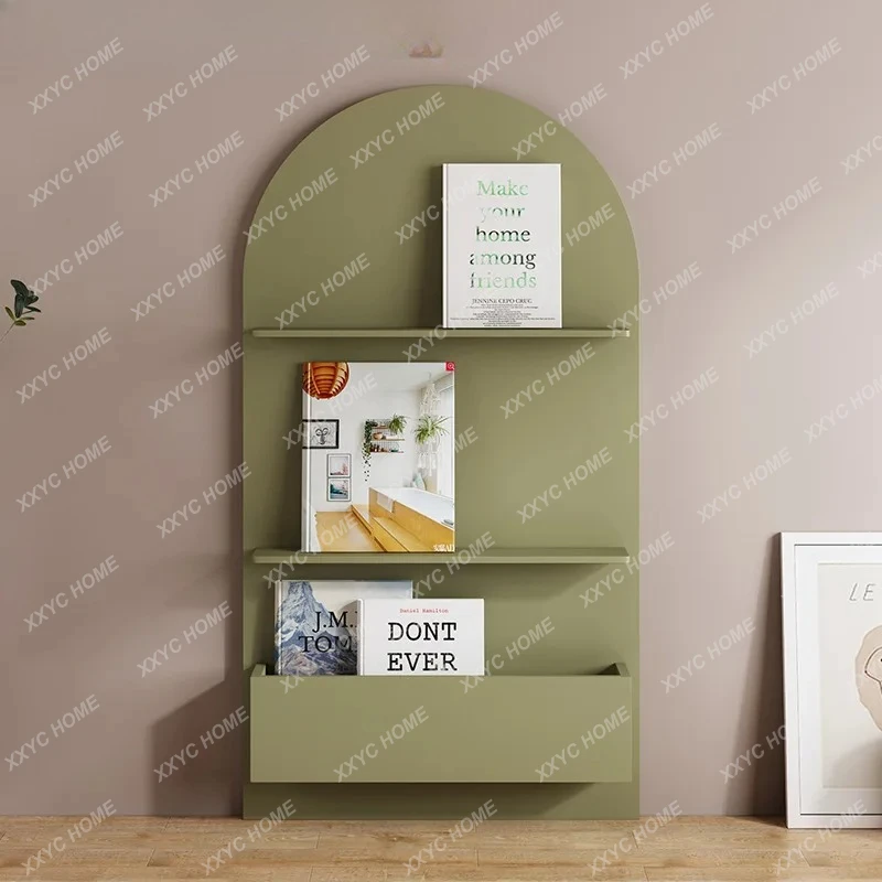 Bookshelf Bookcase Piano Paint Wall Hanging Shelf Creative Personality Simple Floor