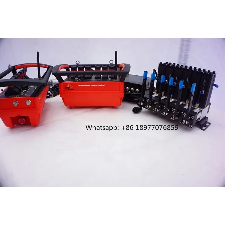 Super Long Range Hydraulic Motor 24V Low Maintenance Costs Crane Remote Control Industrial Wireless System