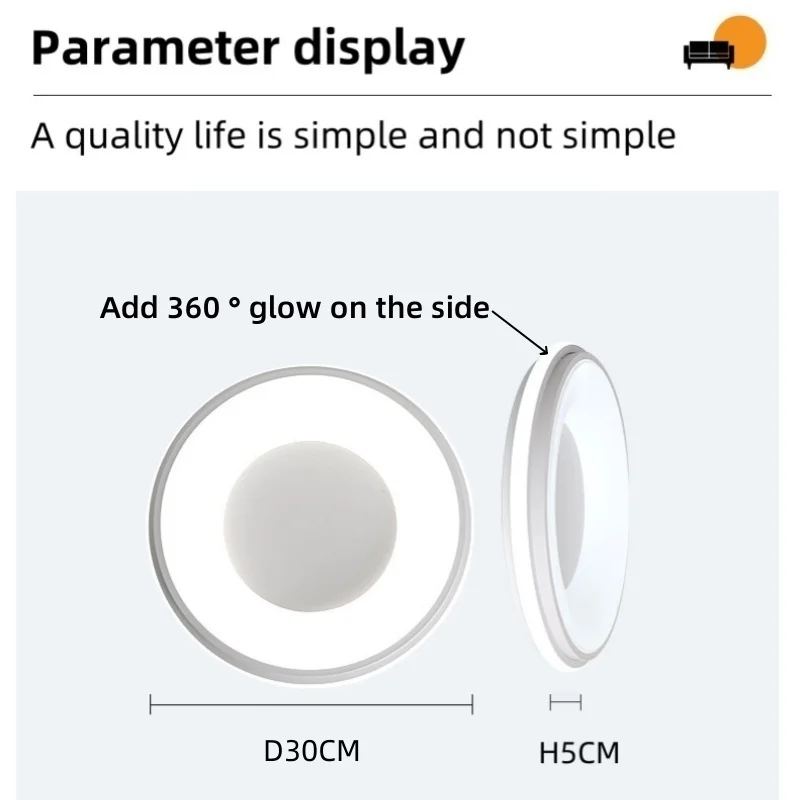 Plafonnier LED Macaron Nordique Moderne, Lampe Circulaire, Chambre d'Enfants, délégations, Allée, Éclairage Domestique, Document