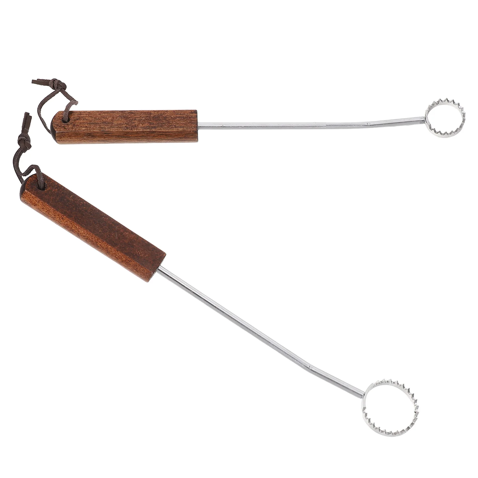 

2pcs Lung Remover Stainless Steel Chicken Eviscerator Tool Wood Handle For Carcass Cleaning Backyard Farming Use Poultry