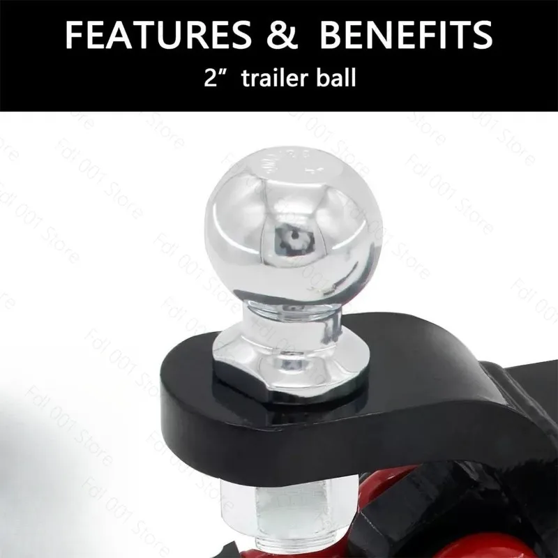 for Welded square tube trailer hook with tongue off-road vehicle modified  arm