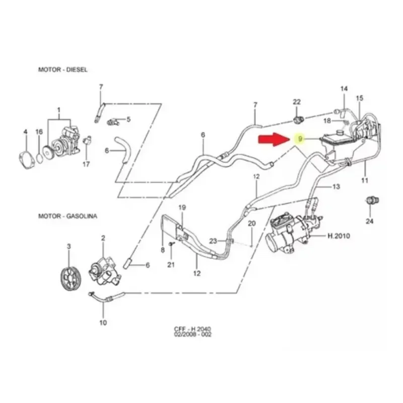 YC353R700BA YC35-3R700-BA Power Steering Pumps for Ford F250 F350 F4000 1998-2012