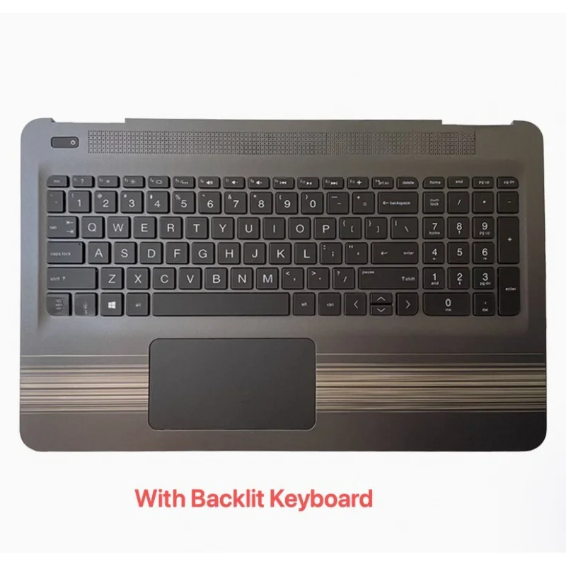 For HP Pavilion 15 AU 15 AW Palmrest Keyboard Touchpad Multi Color Strips Backlit Replacement
