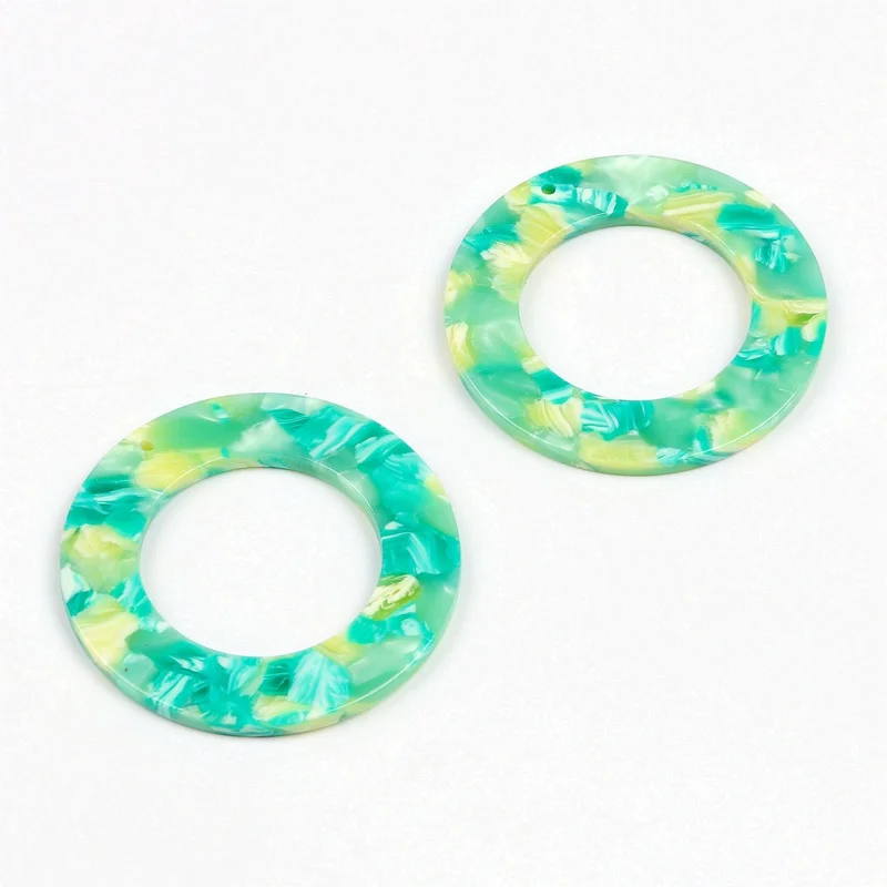 Leopard Print Circle Charm for DIY Jewellery Making