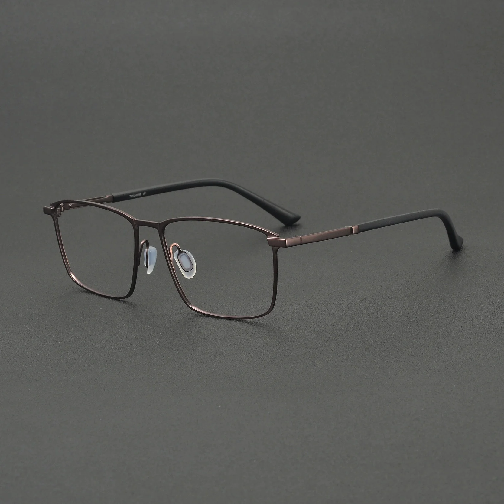 Aerodynamic Design Titanium Glasses Frames – Lightweight Durable Optical Eyewear, Minimalist Geometric RX Frames P8397
