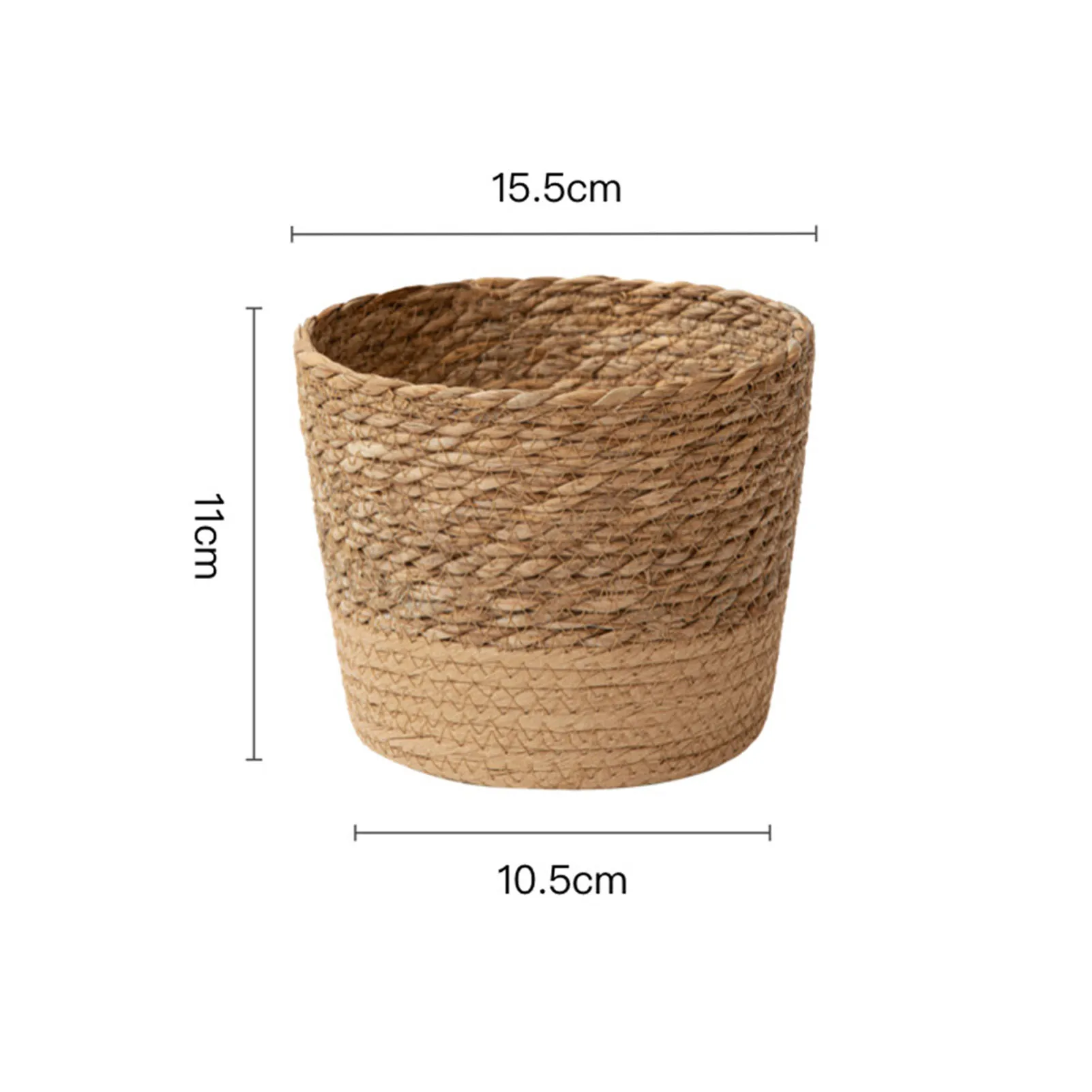 Straw Weaving Flower Plant Pot Basket Grass Planter Basket Indoor Outdoor Flower Pot Cover Plant Containers for Plantable Plants