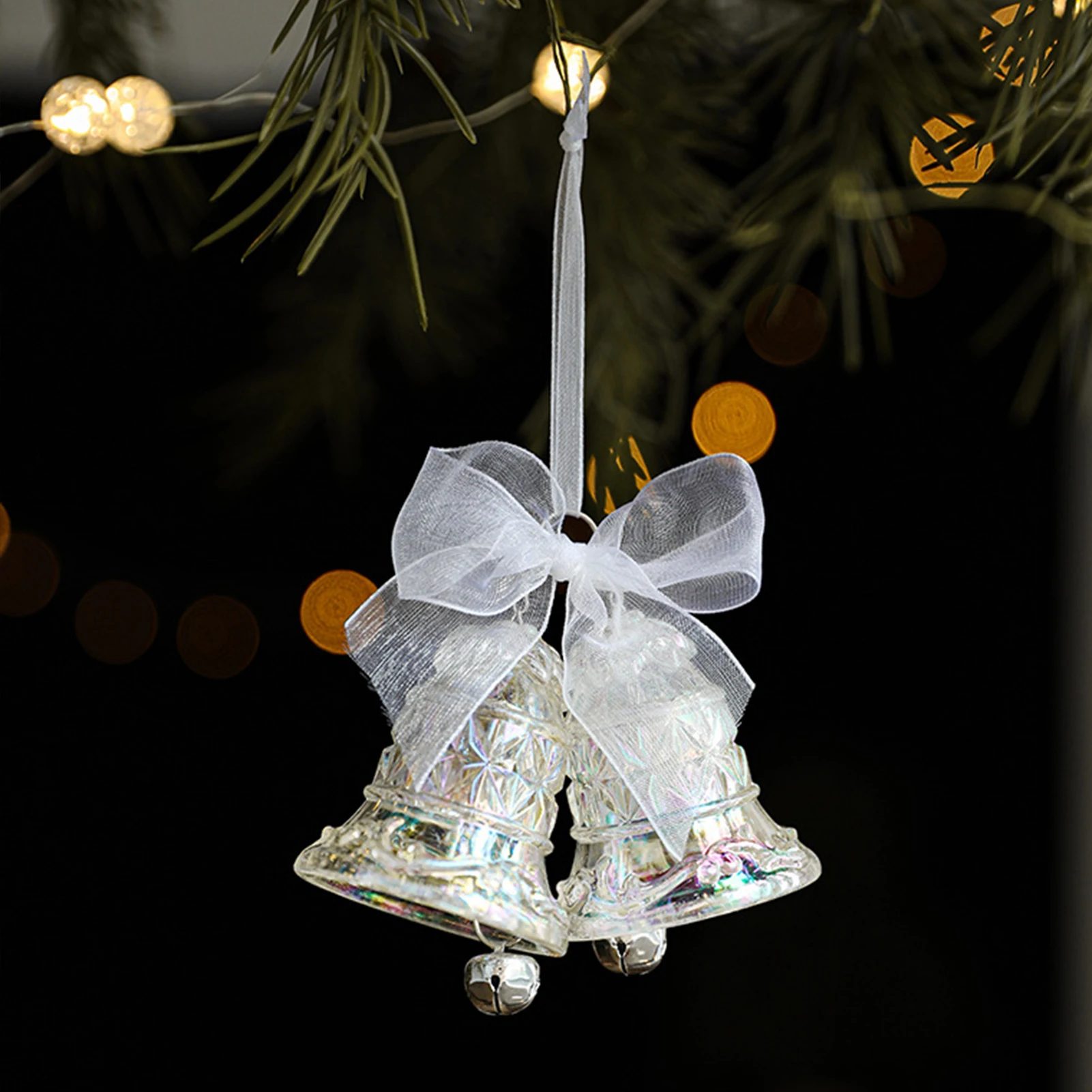 

Christmas Acrylic Pendant Cute Car Rearview Mirror Xmas Tree Hanging Bell/Elk/Pumpkin Car Ornaments Party Gifts Home Decor