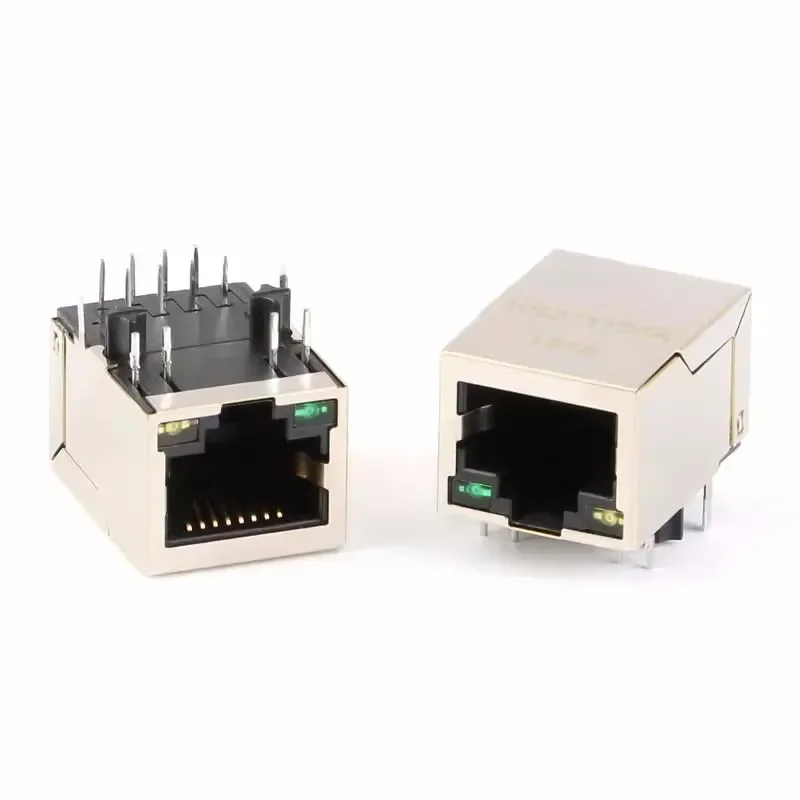 2PCS Original HR911105A RJ45 socket - with LED network isolation transformer filter