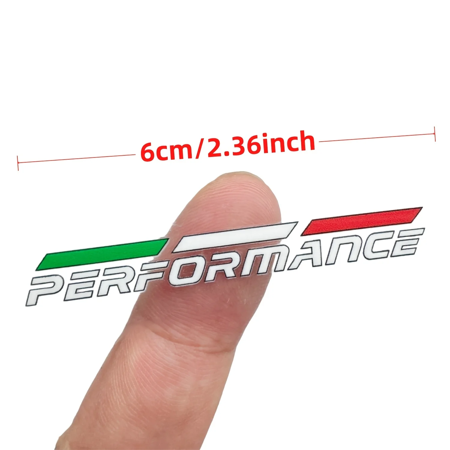 Waterproof Self Adhesive Green White Red Three Color Stripe Vinyl Decal Performance Badge Car Side Window Bumper And Motorcycle