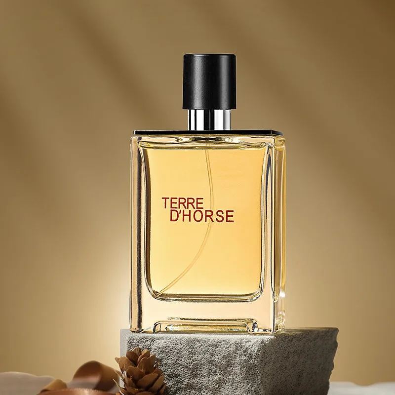 Perfume de Colonia para hombre, 50ml, fresco, energético, picante, afuerte, tonos terrosos, Perfume de larga duración, desodorantes para citas de Colonia