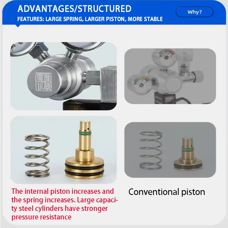 Aquarium CO2 regulator solenoid valve bubble meter plant water grass tankCO2 reaction control system pressure reducing valve