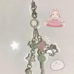 handmade pastel dango inspired phone charm/keychain