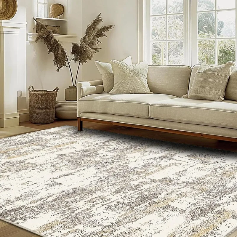 Machine Washable Area Rugs 5x7 for Living Room, Soft Washable Rugs 5x7, Non-Slip Washable Area Rug