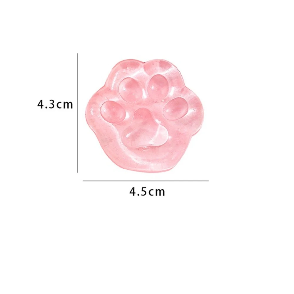 Creative Cat's Paw Squeezing Toy Transparent Decompression Sticky Cartoon Stress Relief Small Gift