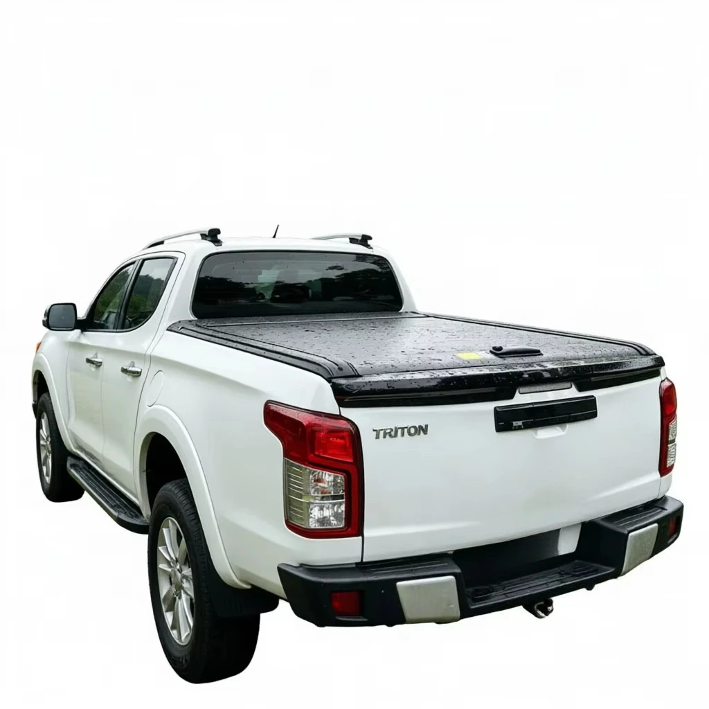 Noisen Waterproof Electric/Locking Aluminum Manual Roll-Up Hard Type Truck Bed Cover for Mitsubishi Triton L200 No Drill