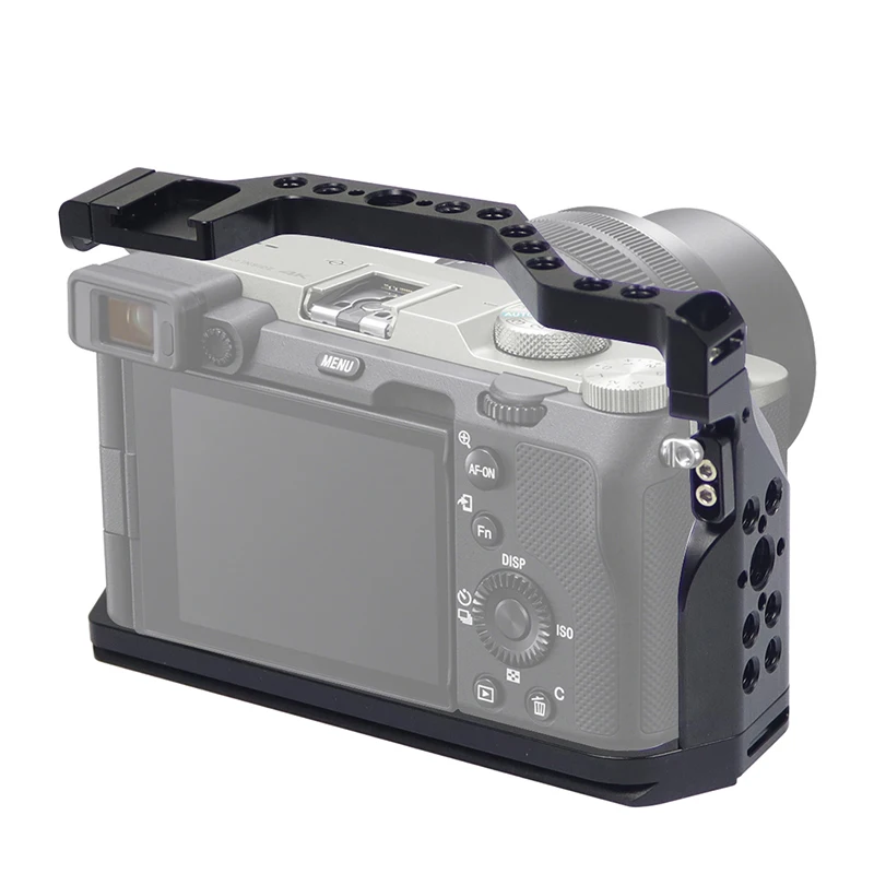 BGNing A7C2 A7CII A7CR Schnellwechselplatte L-Halterung Holzgriff Vollständige Abdeckung Kamerakäfig für Sony A7C SLR Handgriffhalter – Detail 29