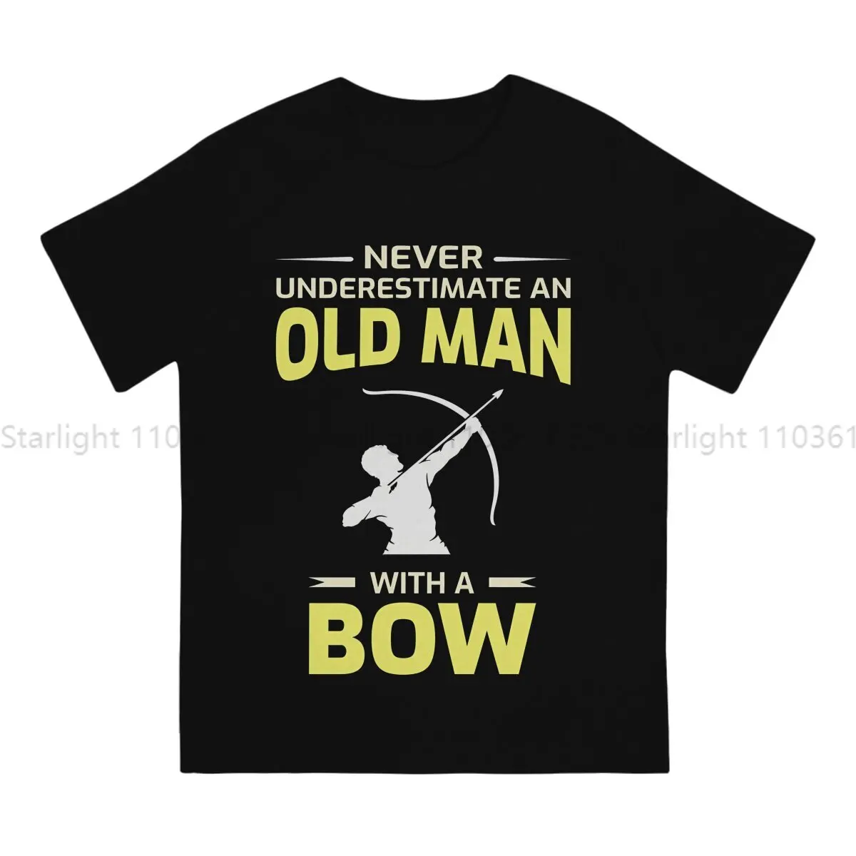 Archery Men's TShirt Sayings Bow Arrow Old Man Fashion T Shirt Graphic Streetwear Hipster