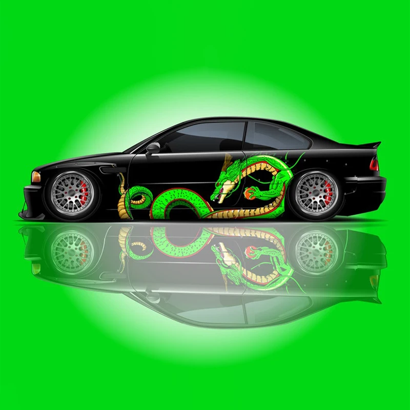 Shenron Car Livery Large Vehicle Graphics Side Car Decal Universal Size Sticker Chinese Dragon