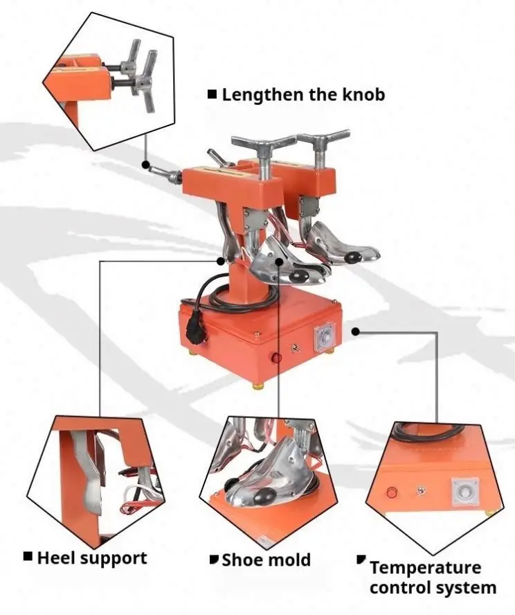 Haina QSH02 Double Head Shoe Stretcher Industrial Boot Expander Commercial Stretch Machine With Heat