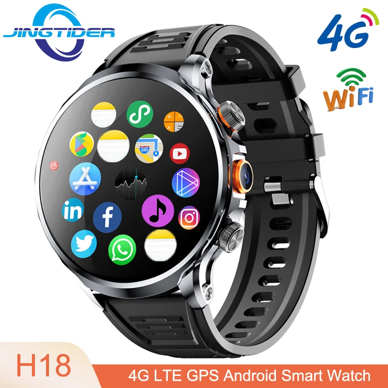H18 4G LTE Android OS Smart Watch 3GB Ram 32GB Rom Quad Core 4G Smartwatch Men Women 1.95