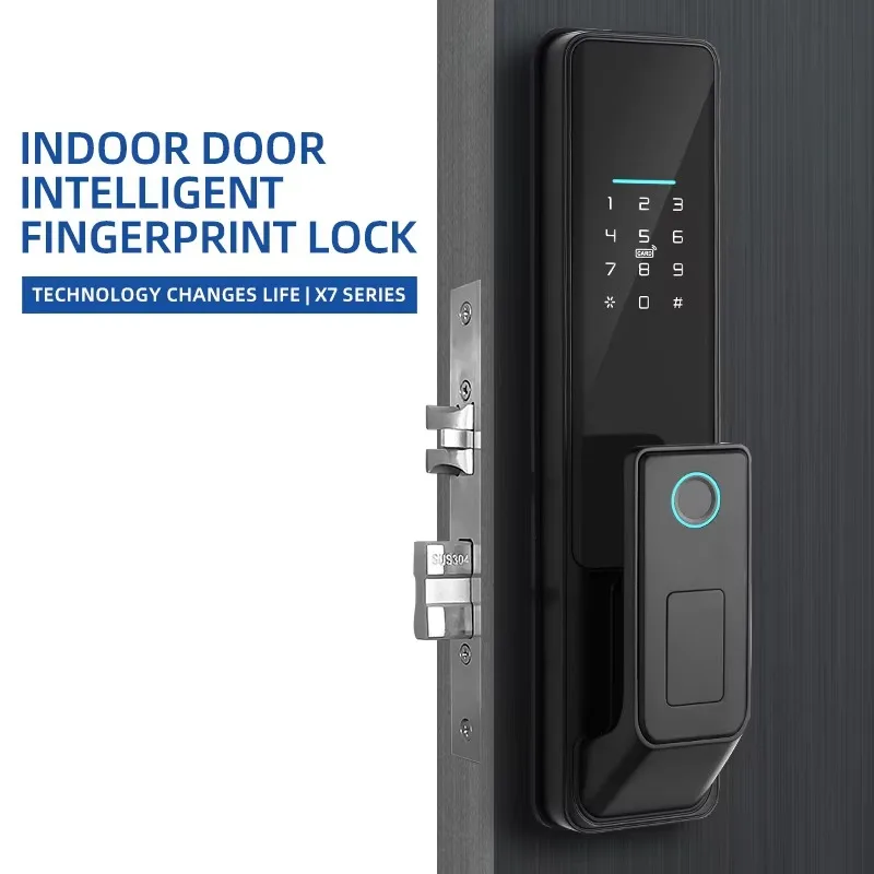 Remote Unlocking Smart Door Lock Tuya Wifi Smart Fingerprint 3D Sinovo Inteligente Digital Safe Door With Camera Lock for Home