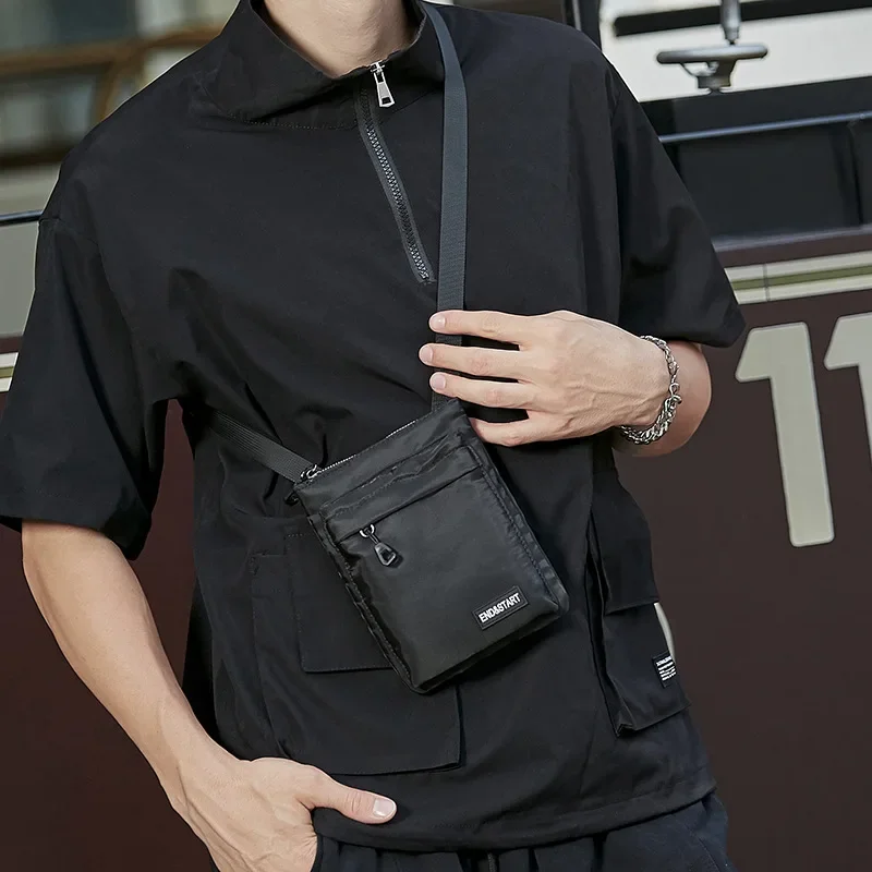 Nylon Small Shoulder Crossbody Bag for Men 2023 Brand Japanese Mini Man Mobile Bags Male Casual Handbags Student Travel Murse