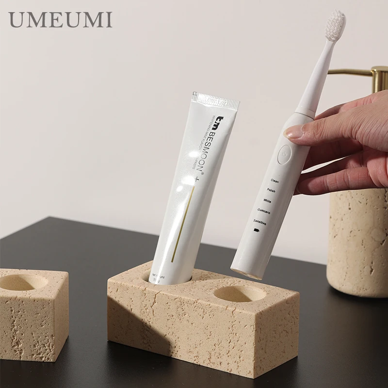 Electric toothbrush rack countertop storage light luxury toothbrush base high-end toothbrush holder toothpaste toothbrush holder