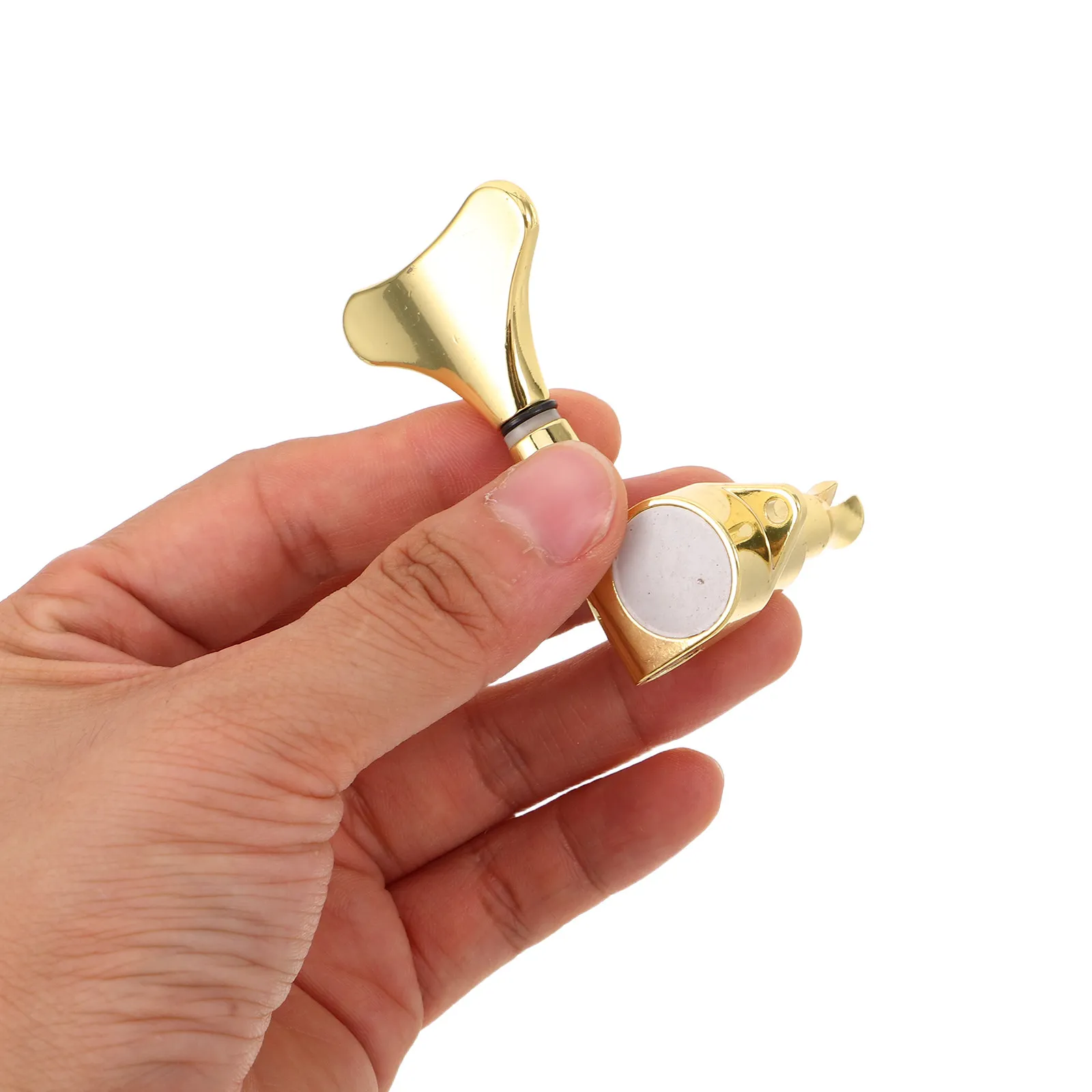 

4Pcs Bass Tuning Pegs Minimalist Gold Finish Sealed Machine Heads Bass Guitar Tuning Key Replacement Professional Accessories