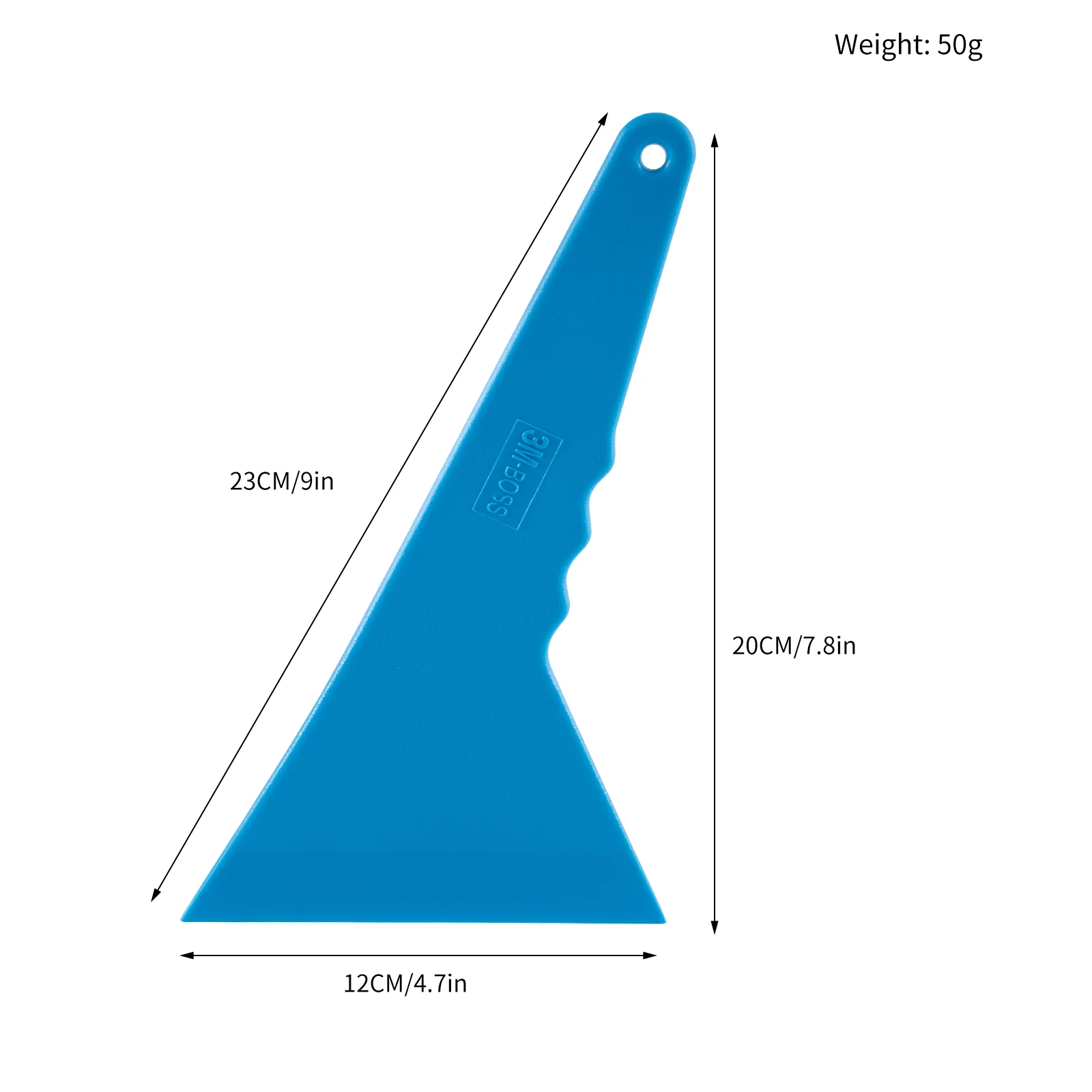 Car Film Plastic Scraper Side Wrap Sticker Squeegee Window Tint PP Install Car Sticker Oblique Mouth Triangular Film Scraper