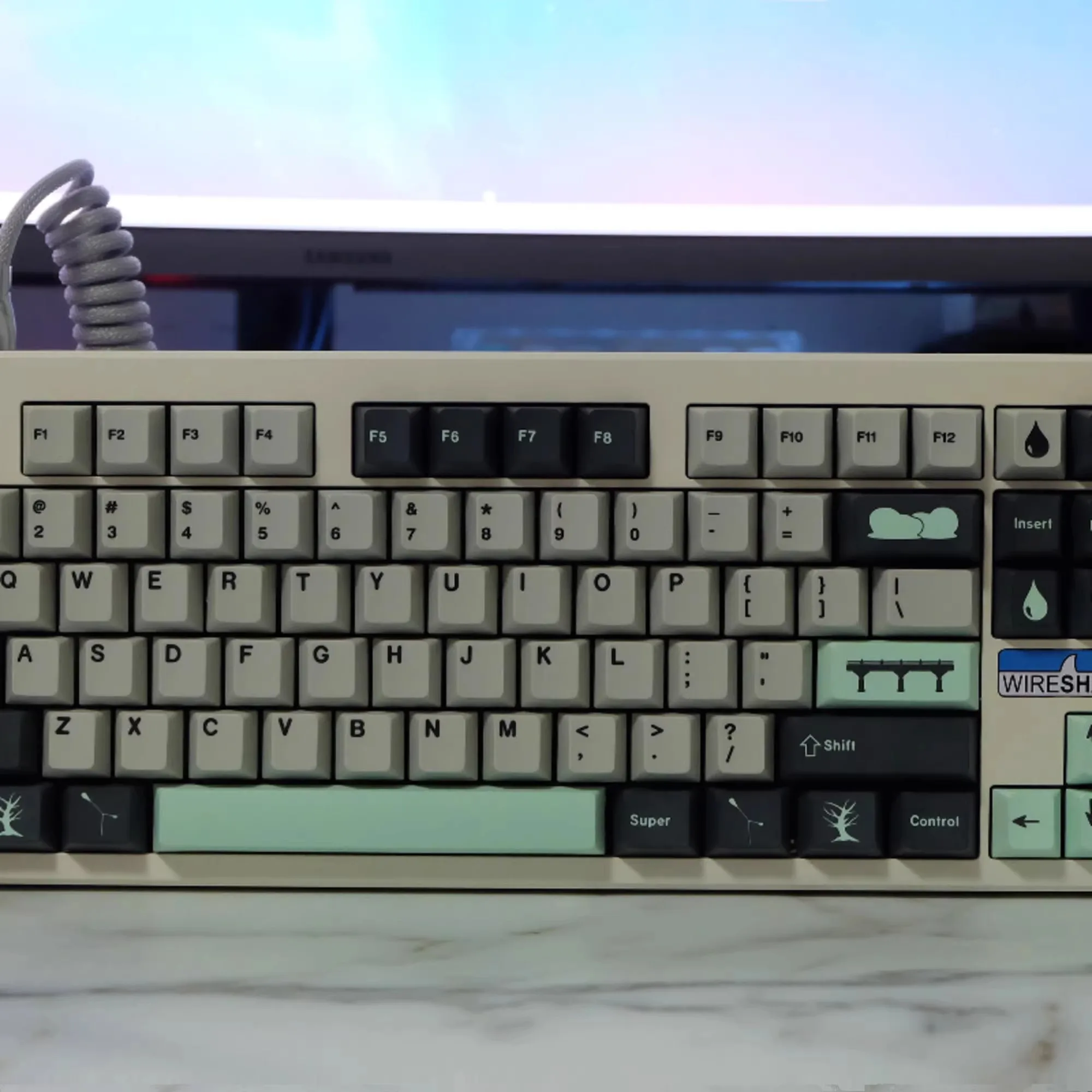 1 jeu de capuchons de touches GMK Rainy Day, en PBT, par Sublimation, profil Cherry, résistant à la lumière, pour clavier MX Switch Wooting 60 80