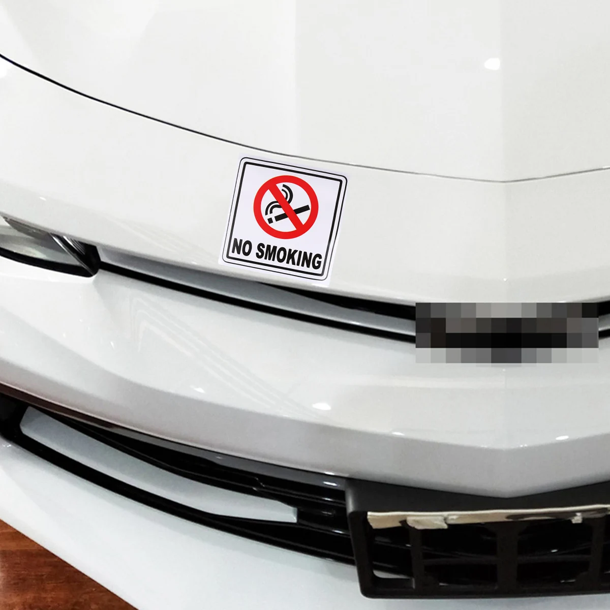 10pcs 14x14cm Creative No Warning Car Sticker Colorful Auto Decal Waterproof Car Bumper Stickers